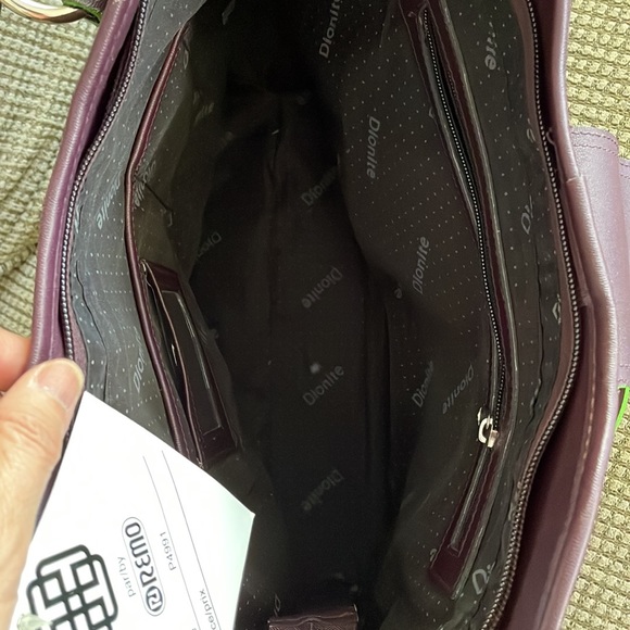Dionite by Remo eggplant color tote bag - Picture 8 of 8